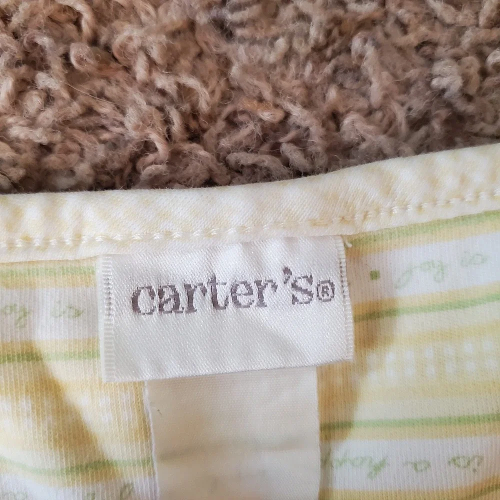 Carters Joy is a . . . Teddy Baby with Pacifier Receiving‎ Blanket Cotton Yellow